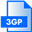 3GP File Extension Icon 32x32 png